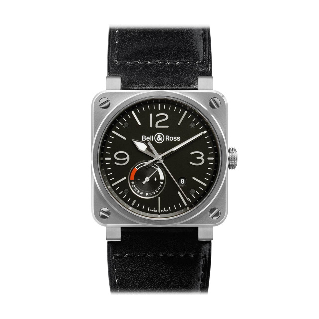 Bell & Ross BR03-97 パワーリザーブ BR0397-BL-SI/SCA