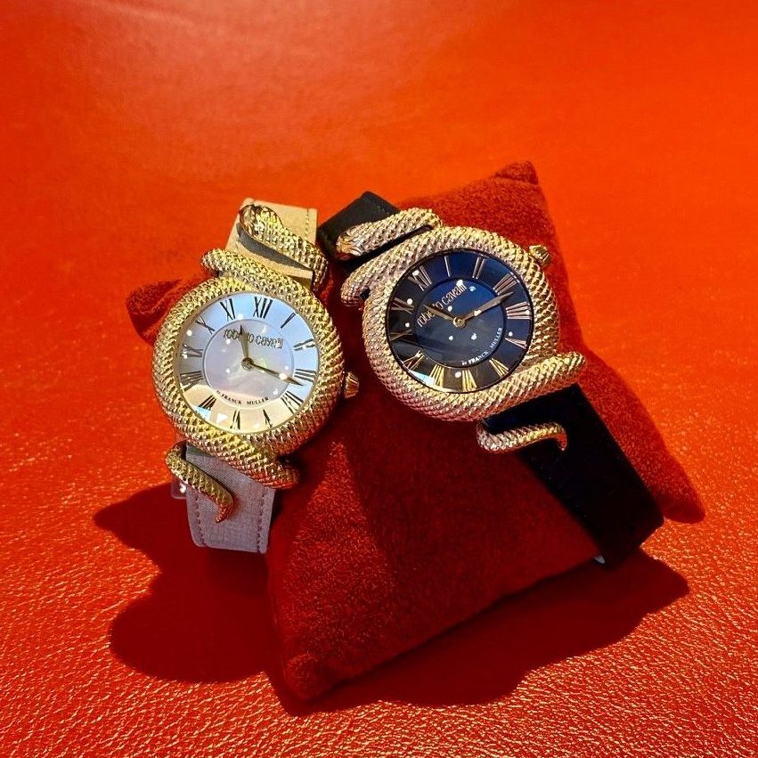 美品 ロベルトカヴァリbyフランクミュラー レディース 腕時計 A02457