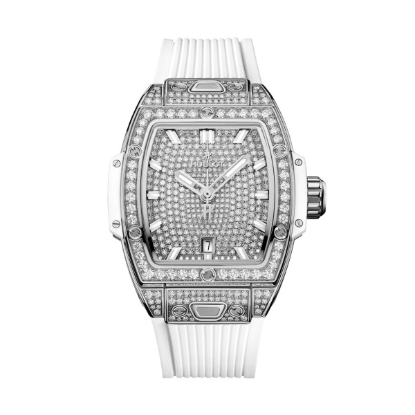 スピリット オブ ビッグ・バン スチール ホワイト フルパヴェ BY HUBLOT スピリット オブ ビッグ・バン スチール ホワイト フルパヴェ ウブロ