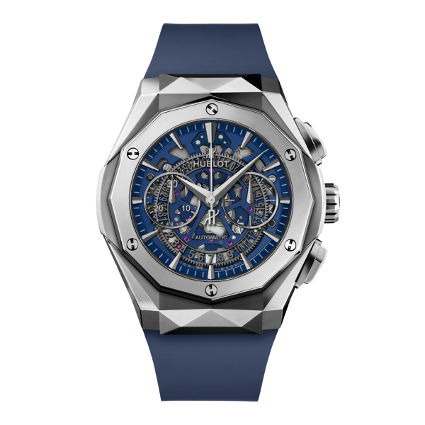 HUBLOT アエロ・フュージョン クロノグラフ オーリンスキー チタニウムブルー 525.NX.5170.RX.ORL21