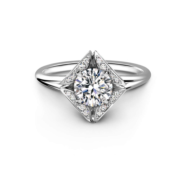 FOREVERMARK フォーエバーマーク エターナル コレクション™ ソリティア パヴェ リング
