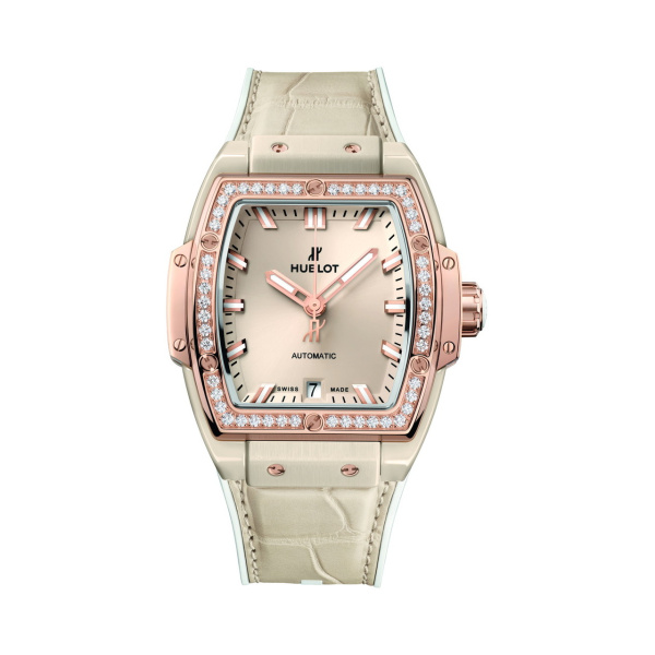 HUBLOT スピリット オブ ビッグ・バン ベージュセラミック キングゴールド ダイヤモンド 665.CZ.898B.LR.1204