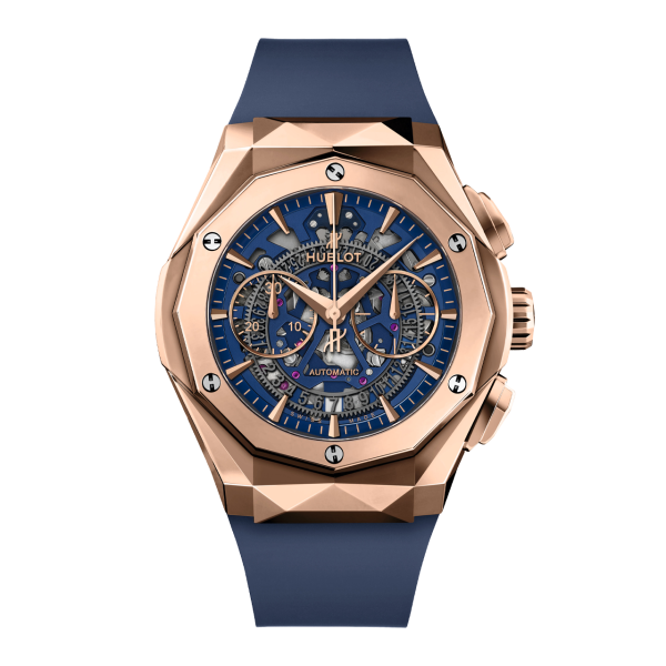 HUBLOT アエロ・フュージョン クロノグラフ オーリンスキー キングゴールドブルー 525.OX.5180.RX.ORL21