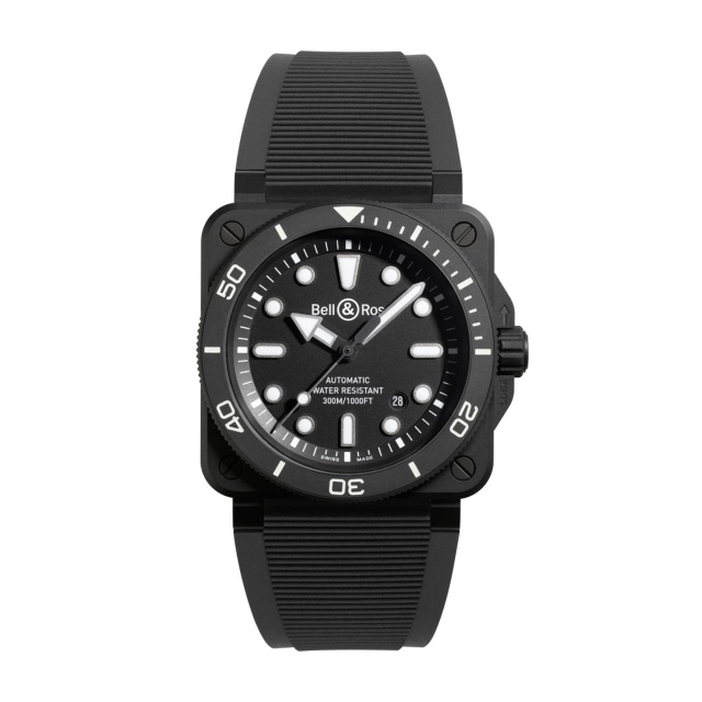 Bell & Ross BR 03 ダイバー マットブラック セラミック BR03A-D-BL-CE/SRB